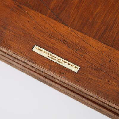 Lot 164 - Regency Portable Mahogany, Brass and Baize Card Table Top