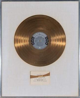 Lot 266 - Stephen Sondheim's Gold Record for the Broadway Cast Recording of West Side Story