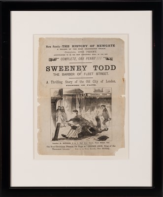 Lot 281 - A 19th century Sweeney Todd broadside