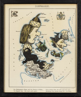 Lot 51 - Set of Twelve Satirical Anthropomorphic Maps of Europe