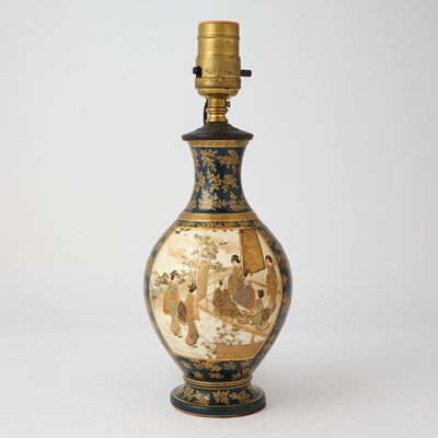 Lot 773 - A Japanese Satsuma Earthenware Vase