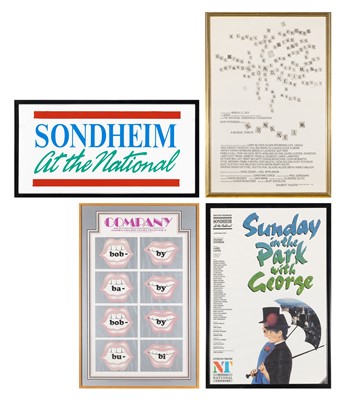 Lot 33 - Four Posters Related to Various Sondheim Productions