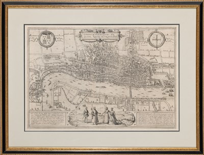 Lot 547 - Braun and Hogenberg's classic sixteenth-century bird's eye view of London