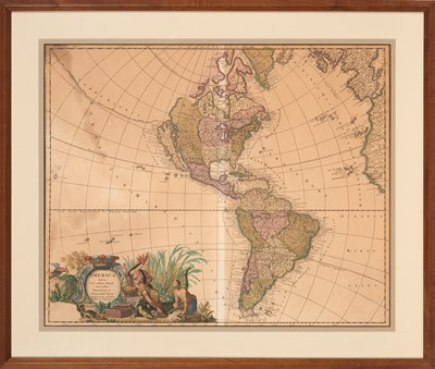 Lot 558 - An early 18th-century map of the Americas, with California as an island