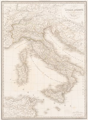 Lot 17 - Lapie's map of Italy in Antiquity