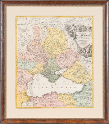 Lot 13 - Homann's map of Russia, Ukraine, and the area around the Black Sea