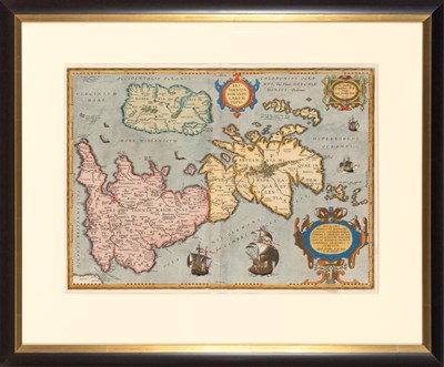 Lot 22 - A decorative map of England by Ortelius