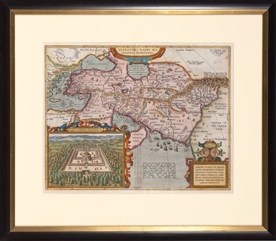 Lot 27 - Ortelius' classical map of Alexander the Great's conquests, from Macedonia to India