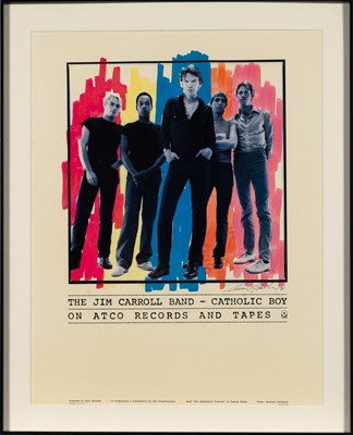 Lot 54 - The Jim Carroll Band, signed by the photographer