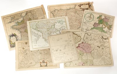Lot 236 - Remains of a collection of maps
