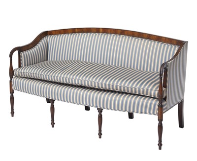 Lot 225 - Federal Style Upholstered Mahogany Settee