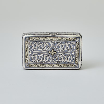 Lot 706 - Group of Three Russian Silver and Niello Boxes