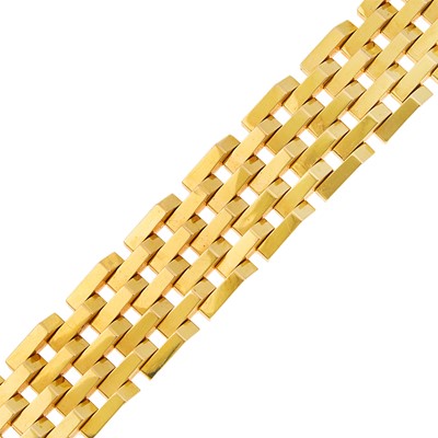 Lot 1057 - Gold Link Bracelet