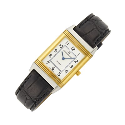 Lot 1060 - Jaeger LeCoultre Stainless Steel and Gold 'Reverso Classique' Wristwatch, Ref. 250.5.86