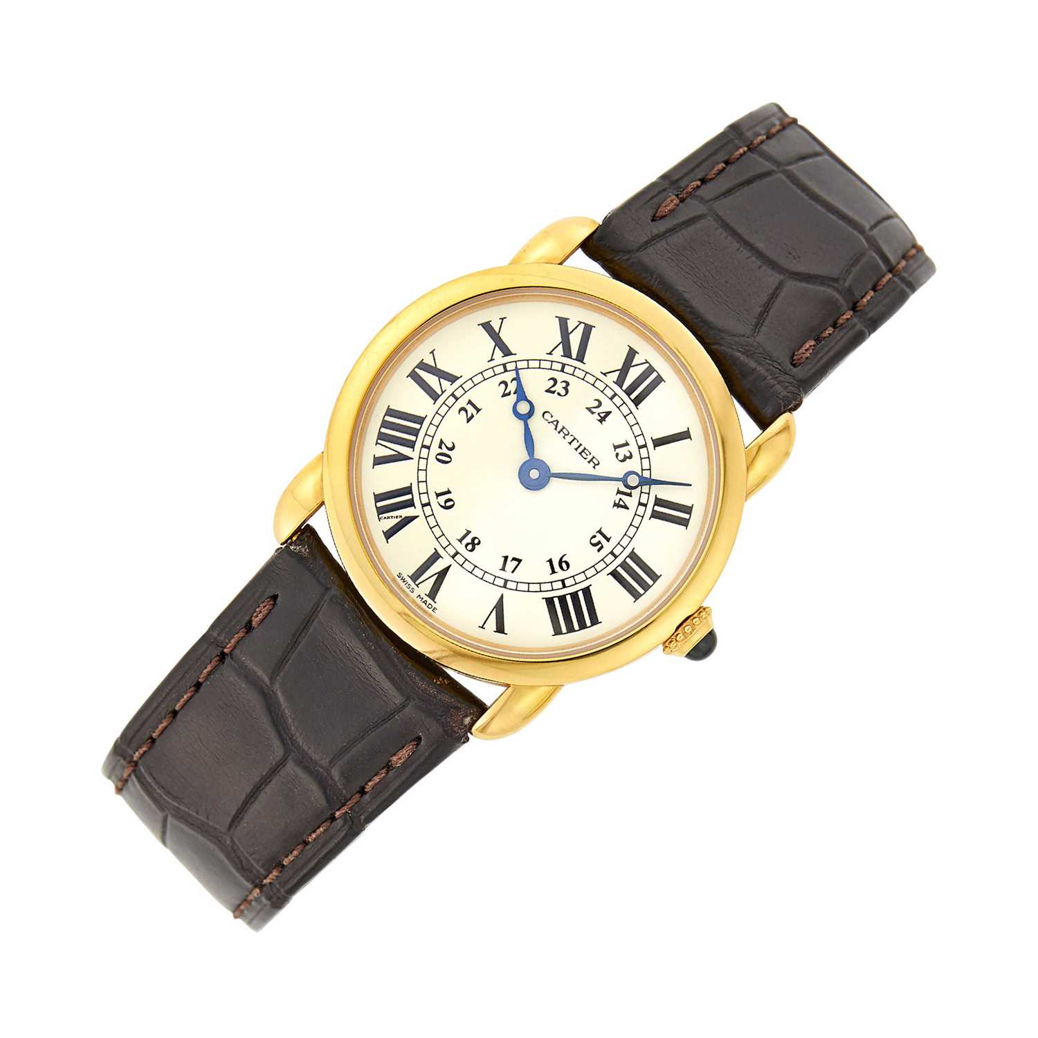 Lot 1133 - Cartier Gold 'Ronde Louis' Wristwatch, Ref. W6800151