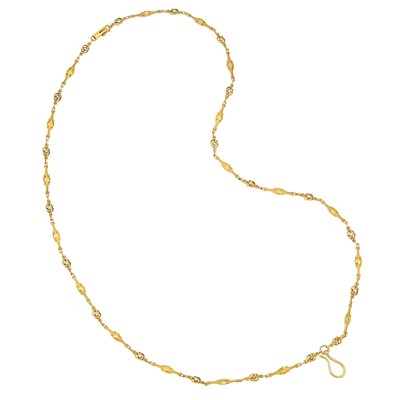 Lot 1149 - Gold and Diamond Necklace