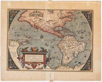 Lot 120 - Ortelius's Americae Sive Novi Orbis, Nova Descriptio