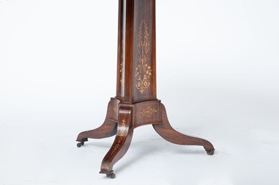 Lot 269 - Continental Inlaid Rosewood Tilt Top Table