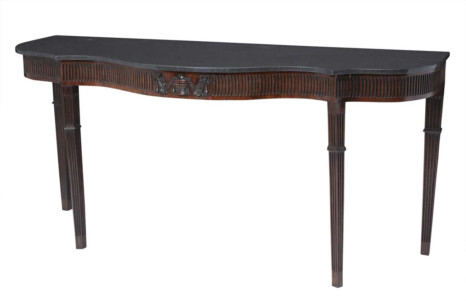 Lot 129 - George III Style Mahogany Marble Top Console