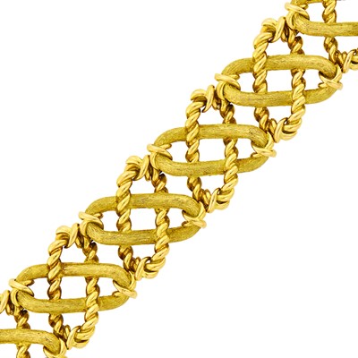 Lot 108 - Tiffany & Co., Schlumberger Gold Bracelet, France