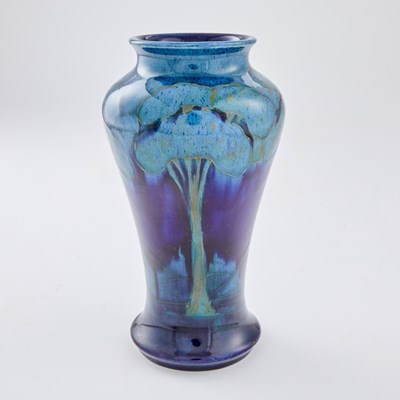 Lot 298 - William Moorcroft 'Moonlit' Blue Glazed Earthenware Vase