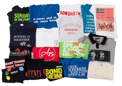 Lot 300 - A large group of T-Shirts and Sweatshirts from Stephen Sondheim productions