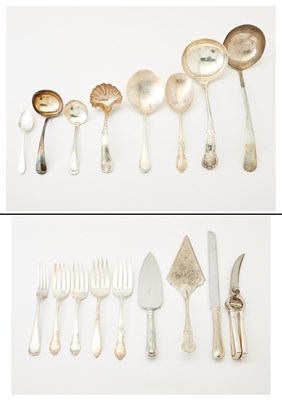 Lot 197 - Group of Miscellaneous Sterling Silver and Silver-Plated Flatware