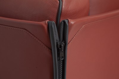 Lot 267 - Pair of Mario Bellini for Cassina Leather Upholstered Armchairs