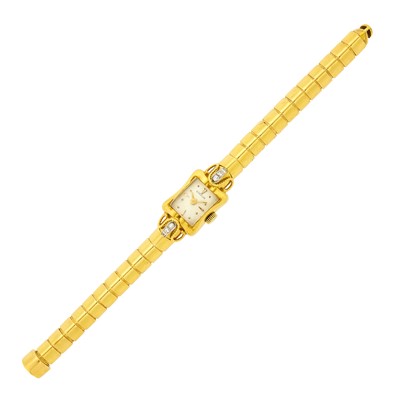 Lot 1103 - Gubelin Gold and Diamond Wristwatch