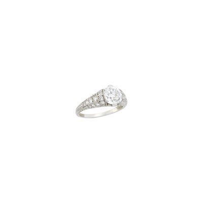 Lot 1175 - Platinum and Diamond Ring