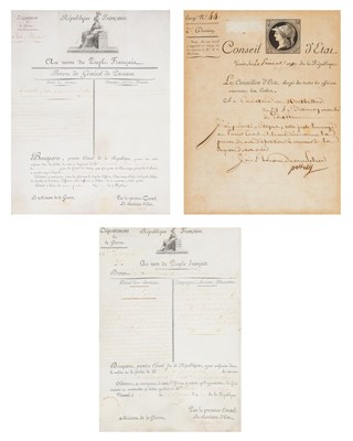 Lot Two documents signed by Napoleon