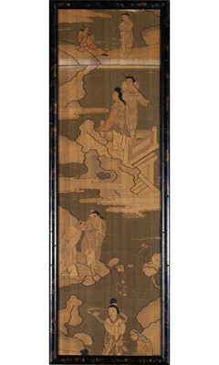 Lot 93 - A Pair of Chinese Kesi Silk Panels
