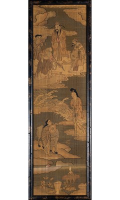 Lot 93 - A Pair of Chinese Kesi Silk Panels