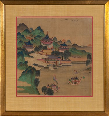 Lot 94 - Two Chinese School Landscape Paintings