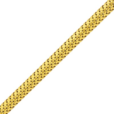 Lot 33 - Tiffany & Co. Gold 'Vannerie' Bracelet