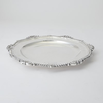 Lot 145 - George III Sterling Silver Chop Dish from the Duke of Hamilton Ambassadorial Service