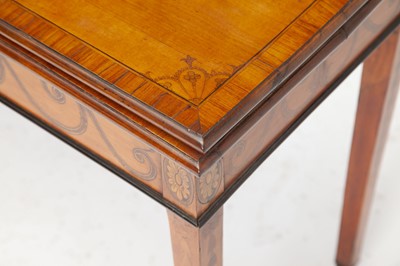Lot 152 - George III Satinwood and Marquetry Games Table