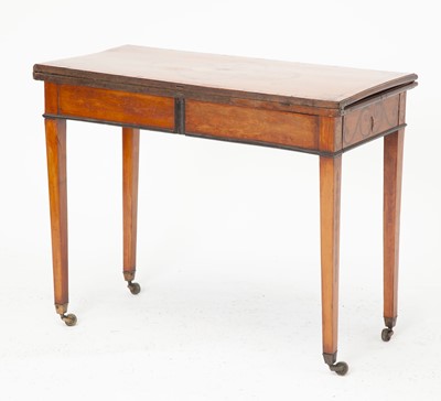 Lot 152 - George III Satinwood and Marquetry Games Table