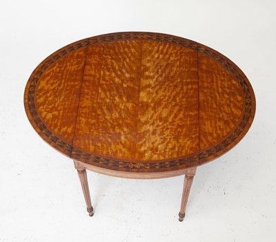 Lot 364 - George III Satinwood and Marquetry Pembroke Table