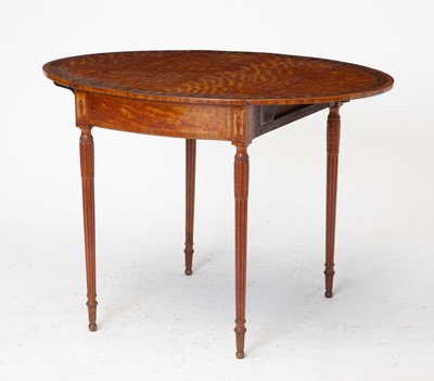 Lot 364 - George III Satinwood and Marquetry Pembroke Table