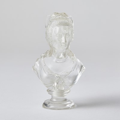 Lot 178 - Continental Rock Crystal Carved  Bust of a Lady