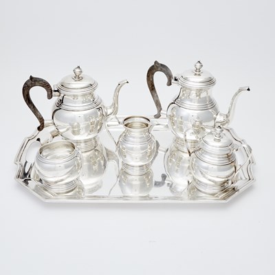 Lot 333 - American Sterling Silver Tea and Coffee Service and Tray