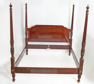 Lot 193 - Regency Style Four Poster Mahogany Bed
