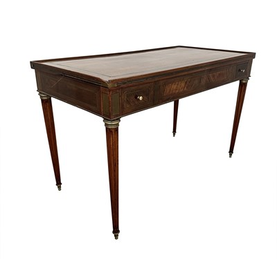 Lot 1106 - Louis XVI Style Brass Mounted Inlaid Mahogany Tric Trac Table