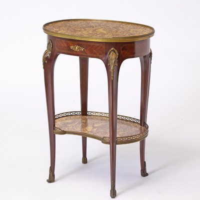 Lot 301 - Louis XV/XVI Transitional Style Inlaid Kingwood Occasional Table