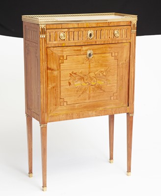 Lot 452 - Swedish Ormolu-Mounted Tulipwood and Marquetry Secrétaire à Abattant