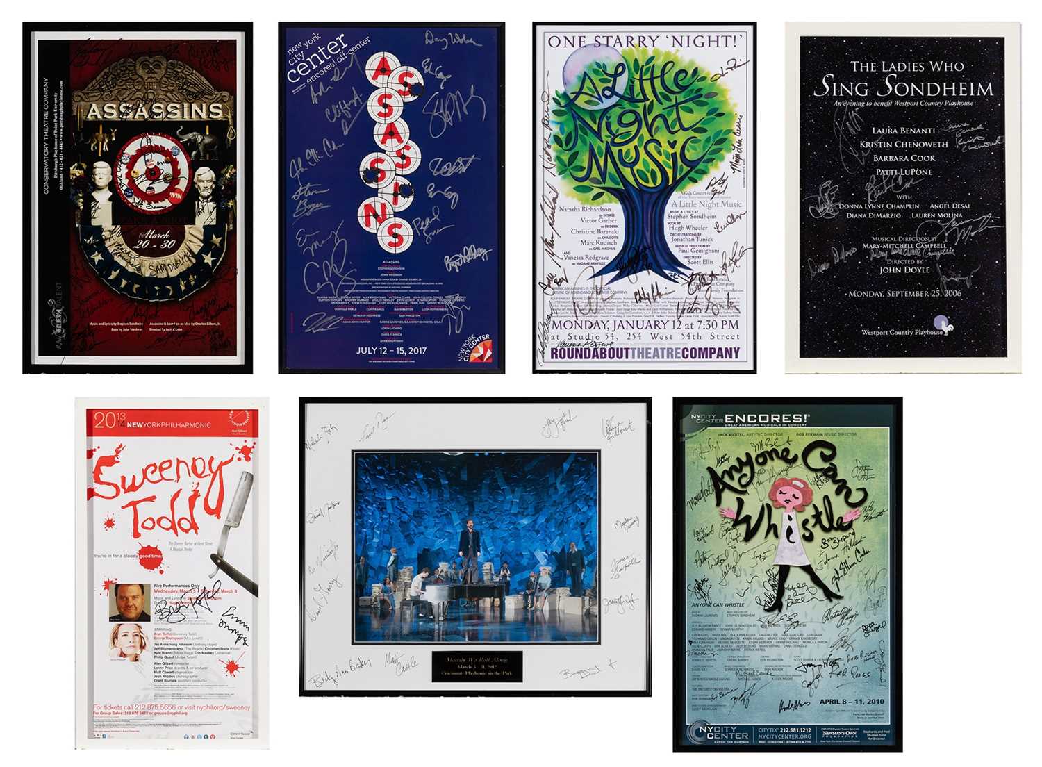 Lot 290 - Six posters and one photograph signed by cast members