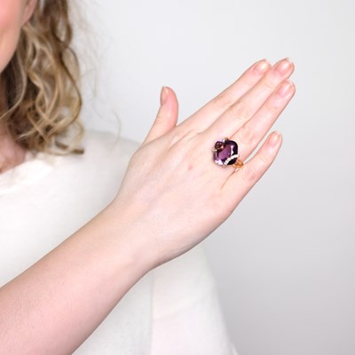 Lot 1139 - Chanel Gold, Amethyst and Diamond Ring, France
