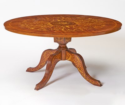 Lot 252 - Italian Marquetry Inlaid Rosewood Center Table