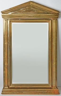 Lot 256 - Neoclassical Style Brass Mounted Mirror